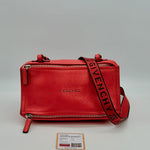 Givenchy Red Pandora Small Leather Crossbody Bag