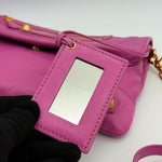 Balenciaga Bubblegum Pink Leather GGH Envelop Clutch Bag