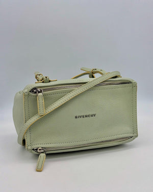 Givenchy Sugar Goatskin Mini Pandora Aqua Green