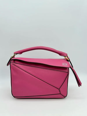 Loewe Pink Small Puzzle HandBag Satchel