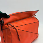 Loewe Orange Medium Puzzle Bag