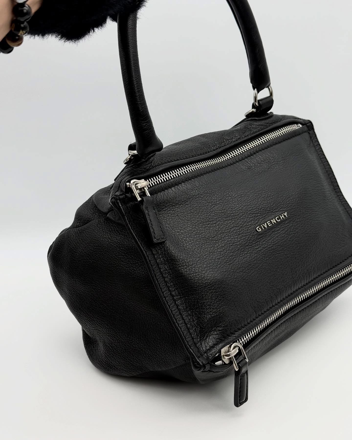 Givenchy Pandora Black Leather Crossbody Bag