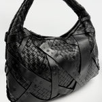 Bottega Veneta Shoulder Bag Intrecciato Leather Black