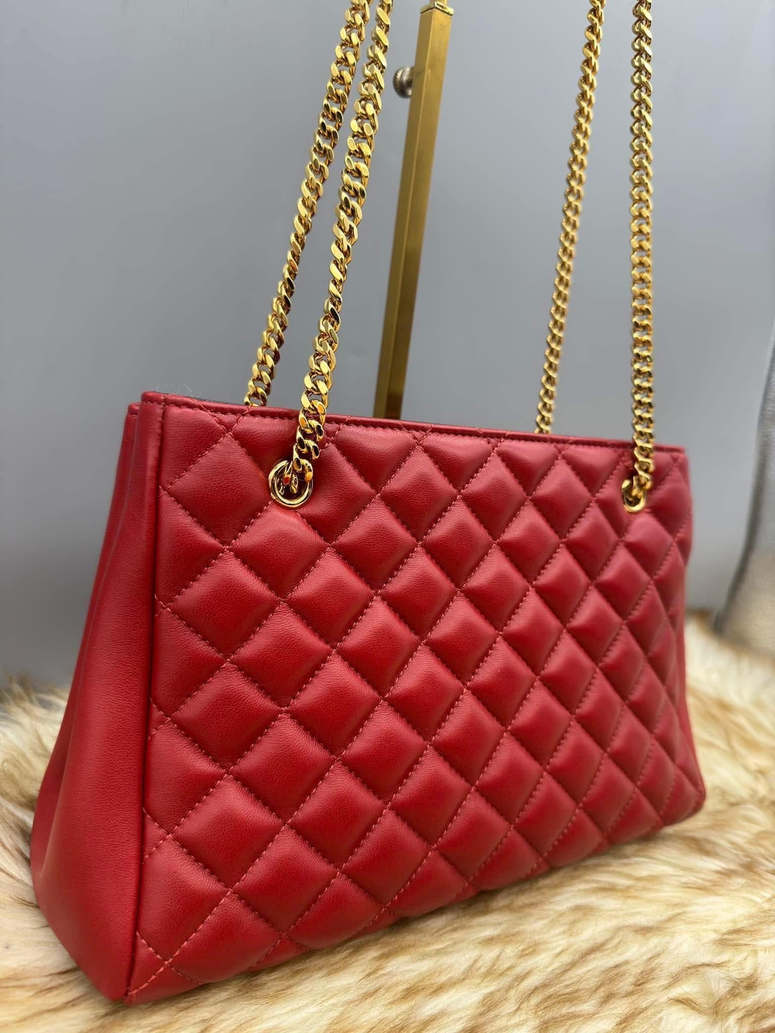 Versace La Medusa Quilted Leather Tote Bag