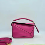 Loewe Pink Small Puzzle HandBag Satchel