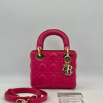 Christian Dior Lady Mini Lambskin Cannage