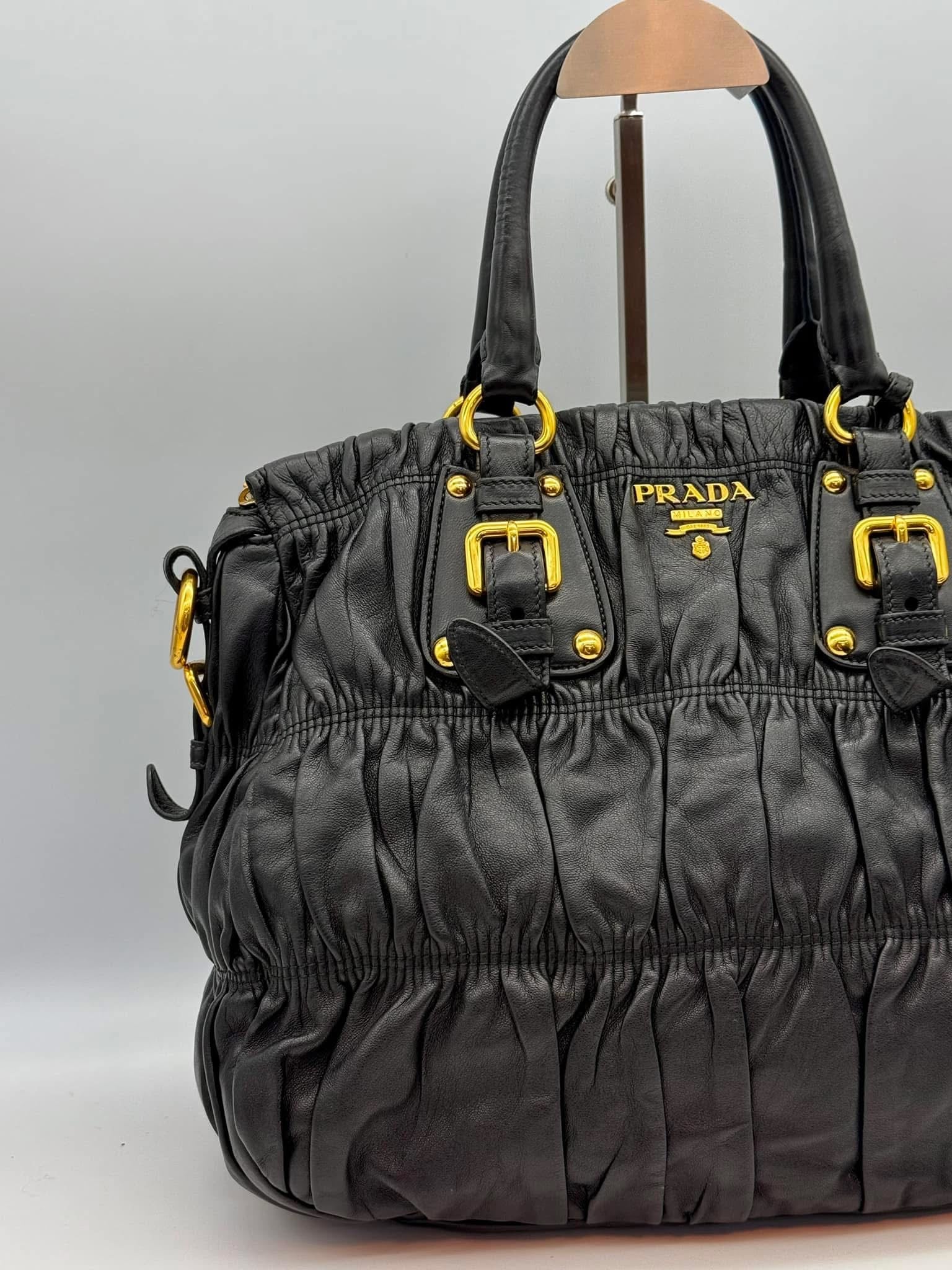 Prada Nappa Gaufre 2way Handbag