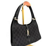 Gucci Black GG Canvas Jackie Shoulder Bag