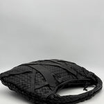 Bottega Veneta Shoulder Bag Intrecciato Leather Black