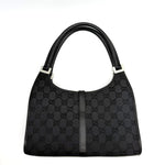 Gucci Black GG Canvas Jackie Shoulder Bag