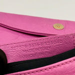 Balenciaga Bubblegum Pink Leather GGH Envelop Clutch Bag