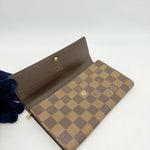 Louis Vuitton Damier Ebene Sarah Long Bifold Wallet