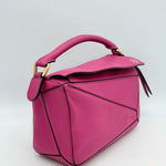 Loewe Pink Small Puzzle HandBag Satchel