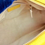 Chloe Yellow Pebbled Leather Medium Paraty Bag