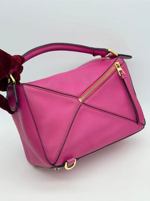 Loewe Pink Small Puzzle HandBag Satchel