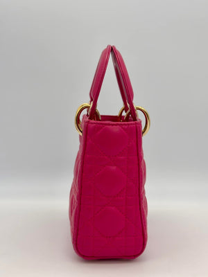 Christian Dior Lady Mini Lambskin Cannage