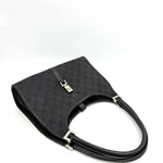 Gucci Black GG Canvas Jackie Shoulder Bag