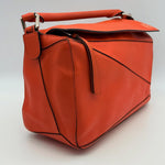 Loewe Orange Medium Puzzle Bag