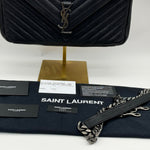 Saint Laurent Sheepskin Matelasse Chevron Monogram Large