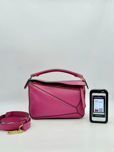 Loewe Pink Small Puzzle HandBag Satchel