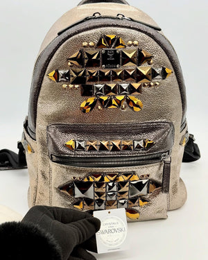 MCM Leather Studded Backpack