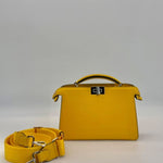 Fendi Peekaboo ISEEU X-CROSS Yellow Leather Bag