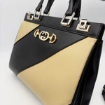 Gucci Handbag Shoulder Bag Zumi Leather Black x Beige