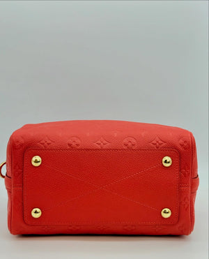 Louis Vuitton Red Monogram Empreinte Leather Speedy 25 Bandouliere