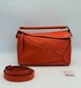 Loewe Orange Medium Puzzle Bag