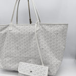 Goyard Saint Louis GM White Tote Bag