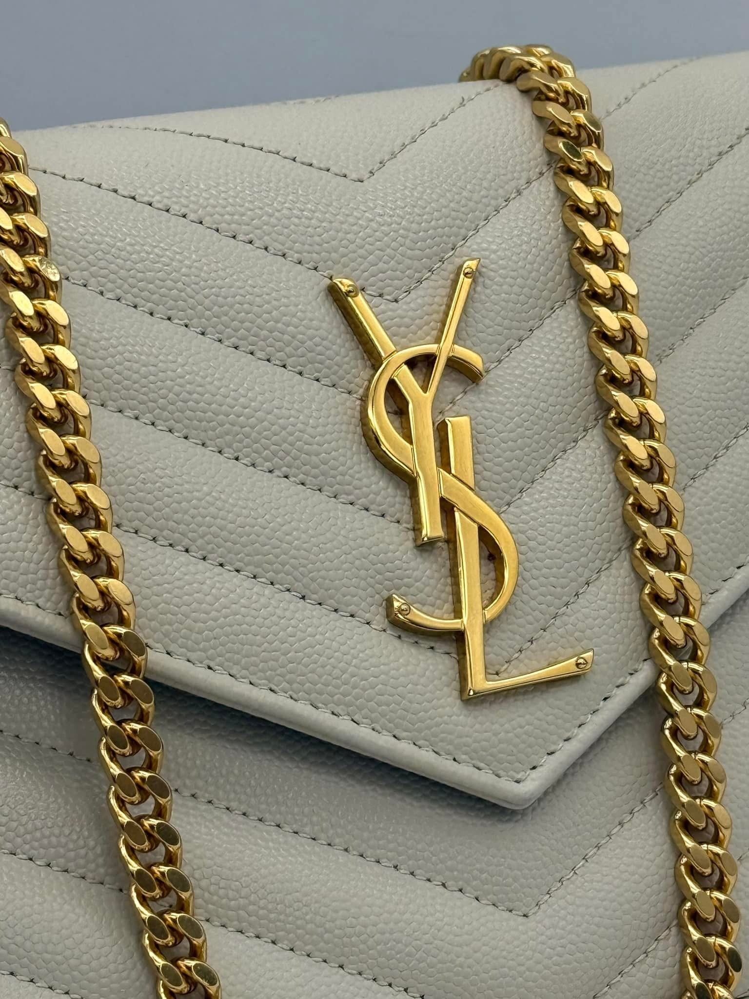 YSL Cassandra Envelopes Chain Wallet