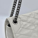 Saint Laurent Medium Niki Chain Bag in Blanc Vintage - White